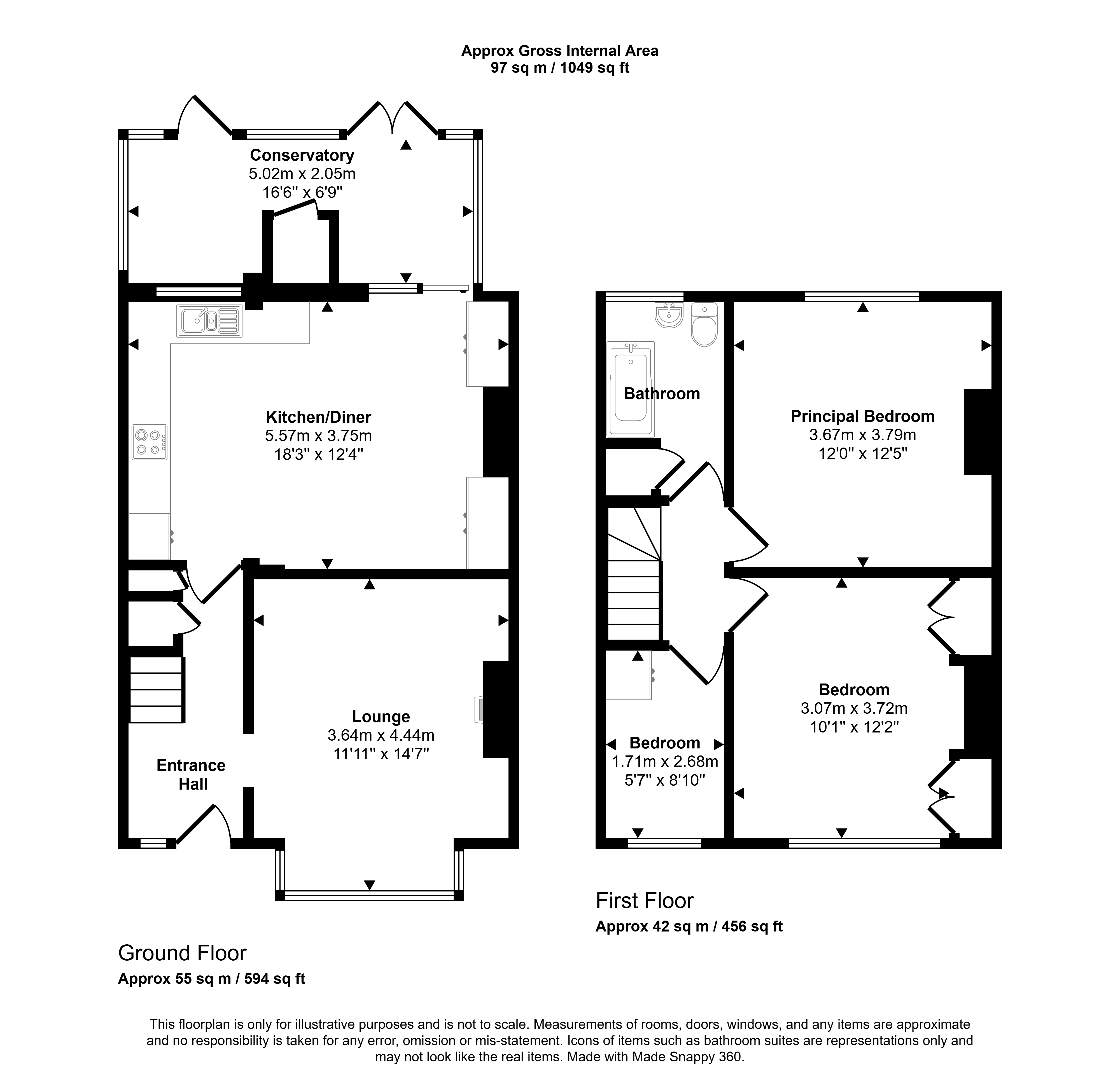 91, Westleigh Avenue, Coulsdon floorplan