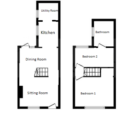 2 Bedrooms Terraced house for sale in Greenfield Road, Newport Pagnell, Buckinghamshire MK16