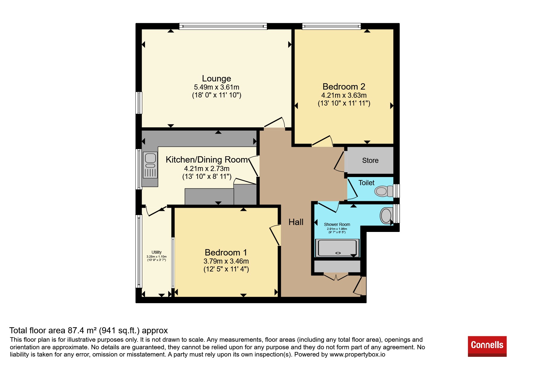 11, Cleveland Court, Cleveland Road, Paignton floorplan