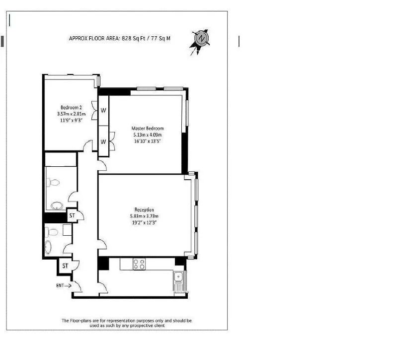 Porchester Place, London floorplan