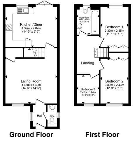 74, Blackthorne Close, Bradford floorplan