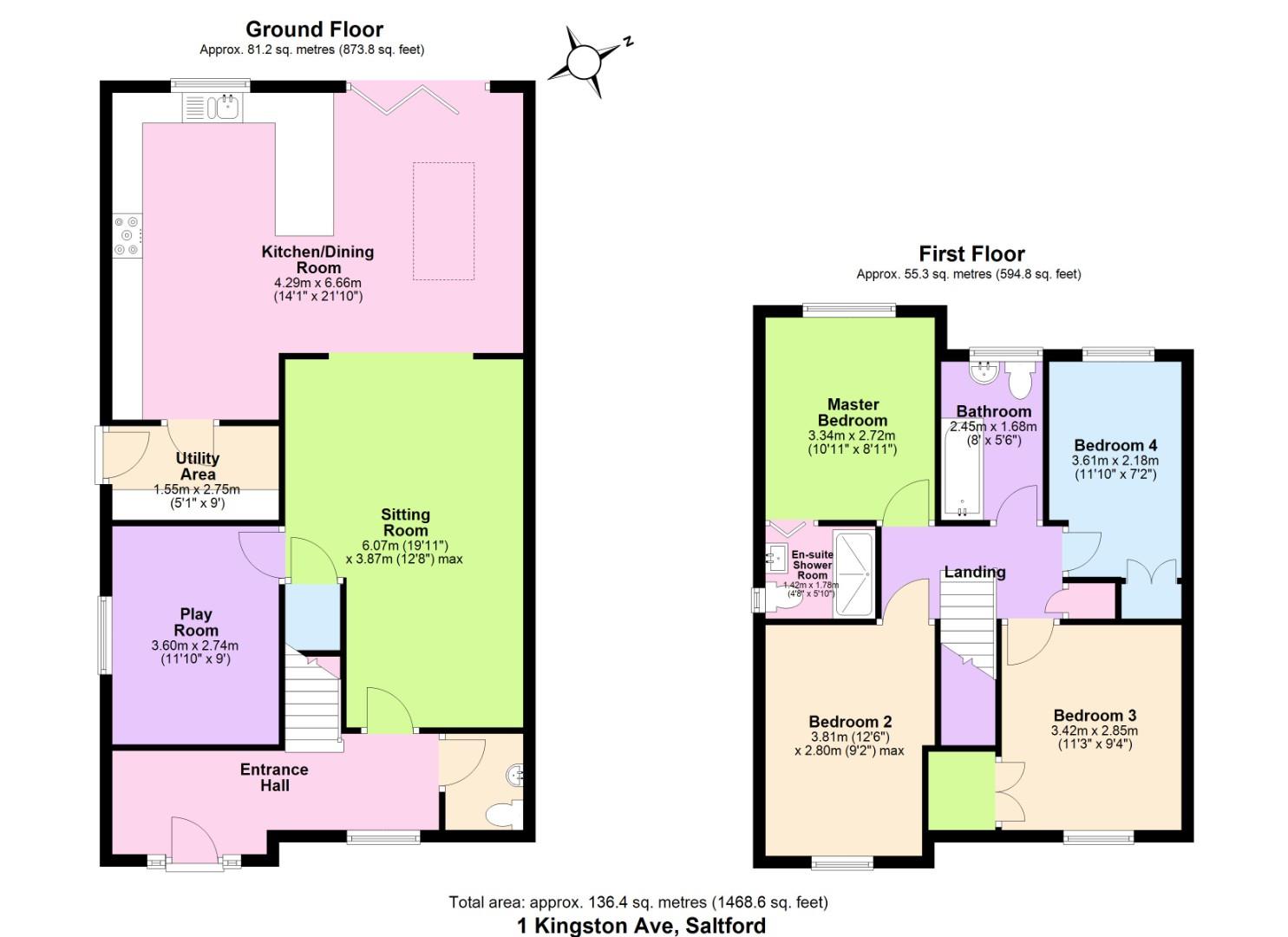 1, Kingston Avenue, Bristol floorplan