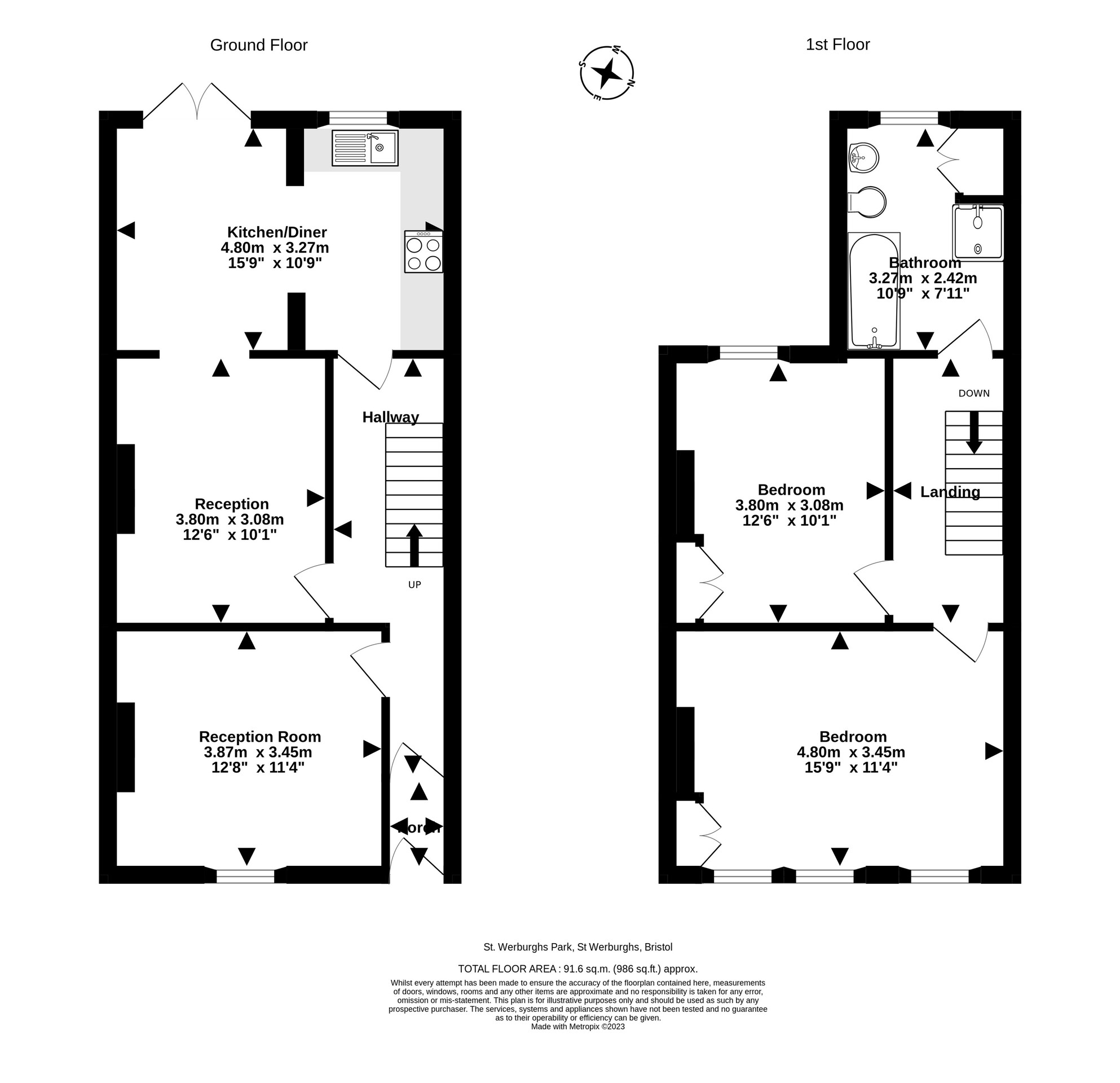 St Werburghs Park, St Werburghs, Bristol BS2, 2 bedroom terraced house