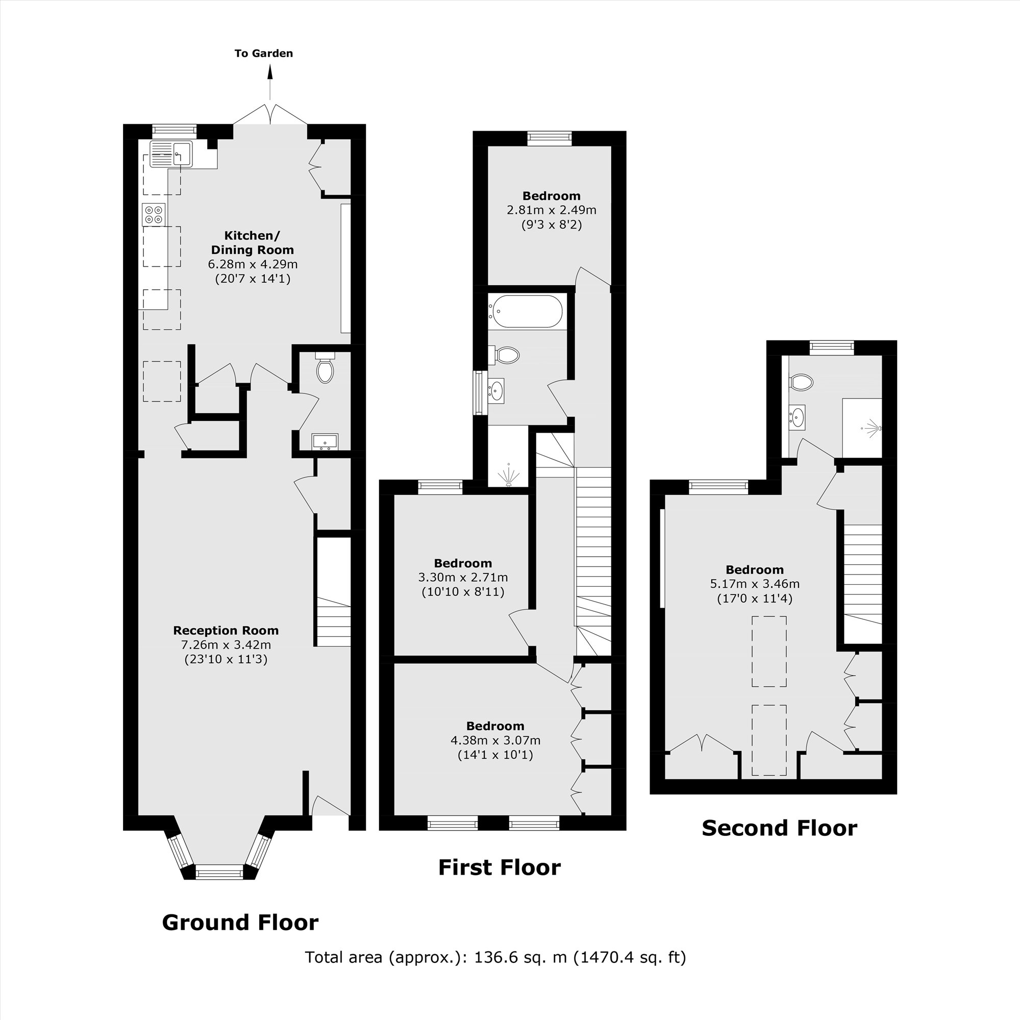 32, Tasso Road, London floorplan