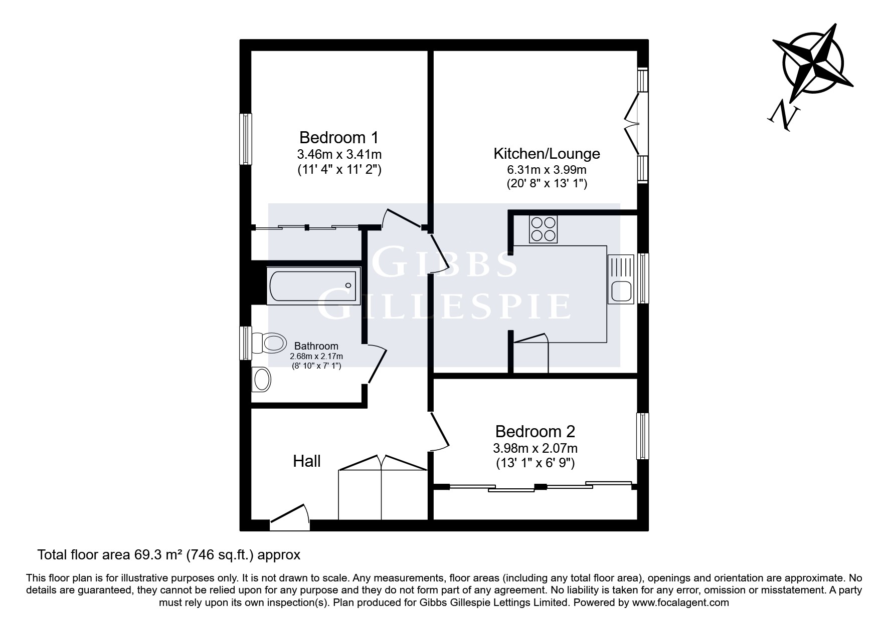 Flat 3, Ranulf Court, Chalfont St Peter floorplan