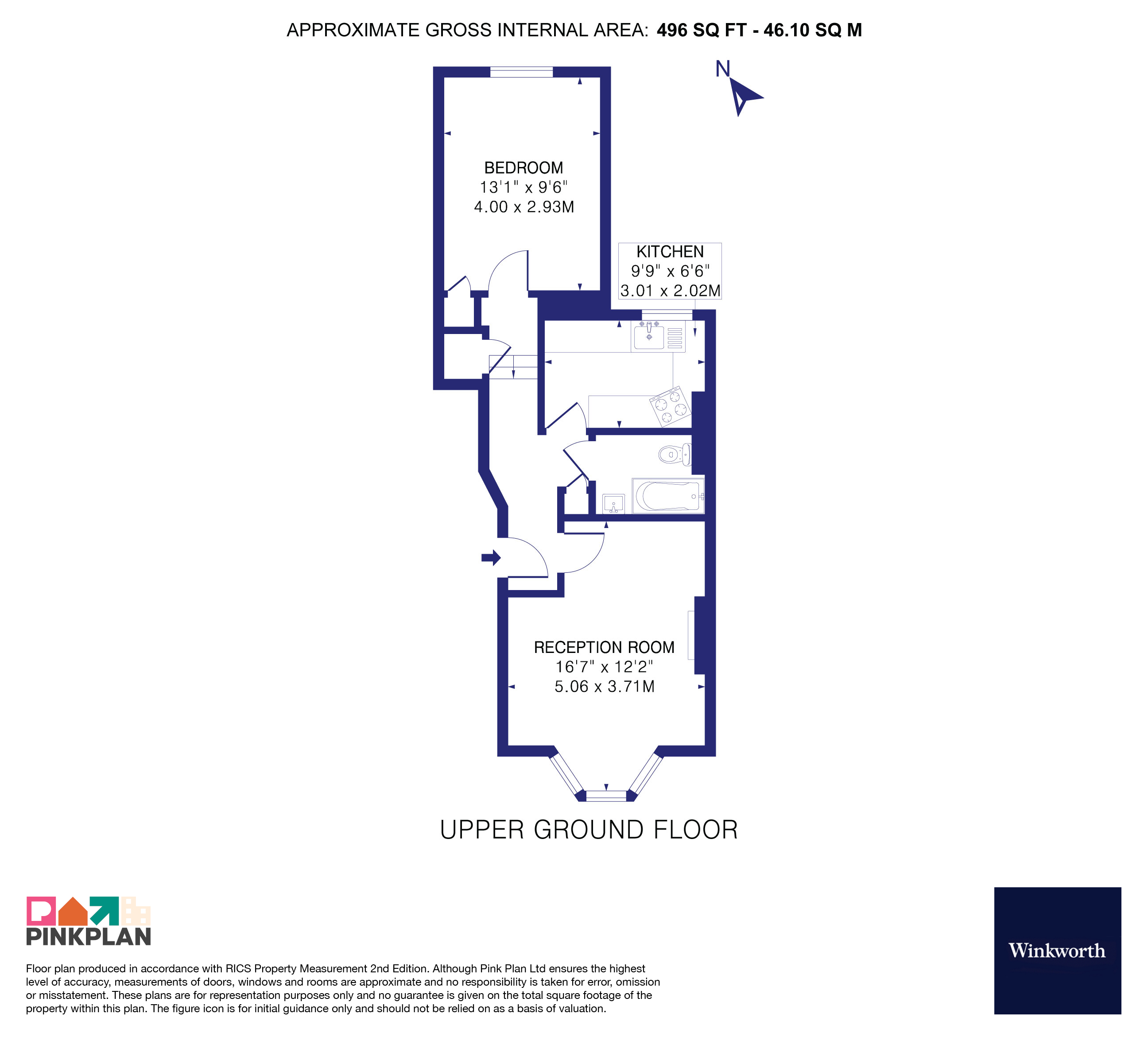 5b, Almington Street, London floorplan