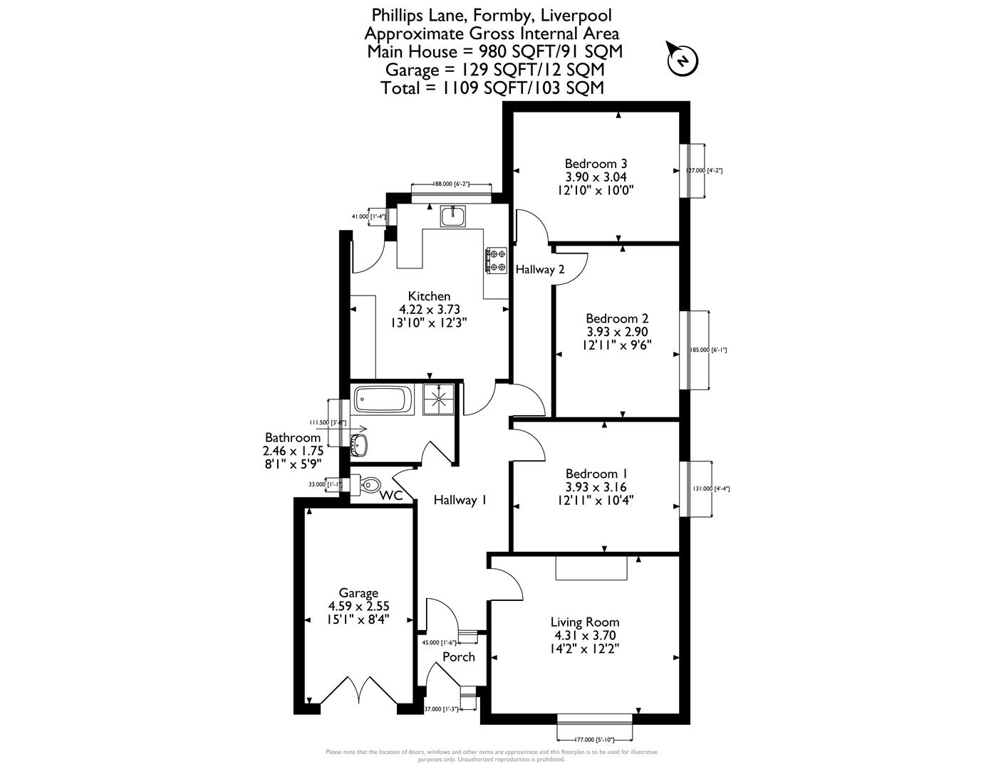 33, Phillips Lane, Liverpool floorplan