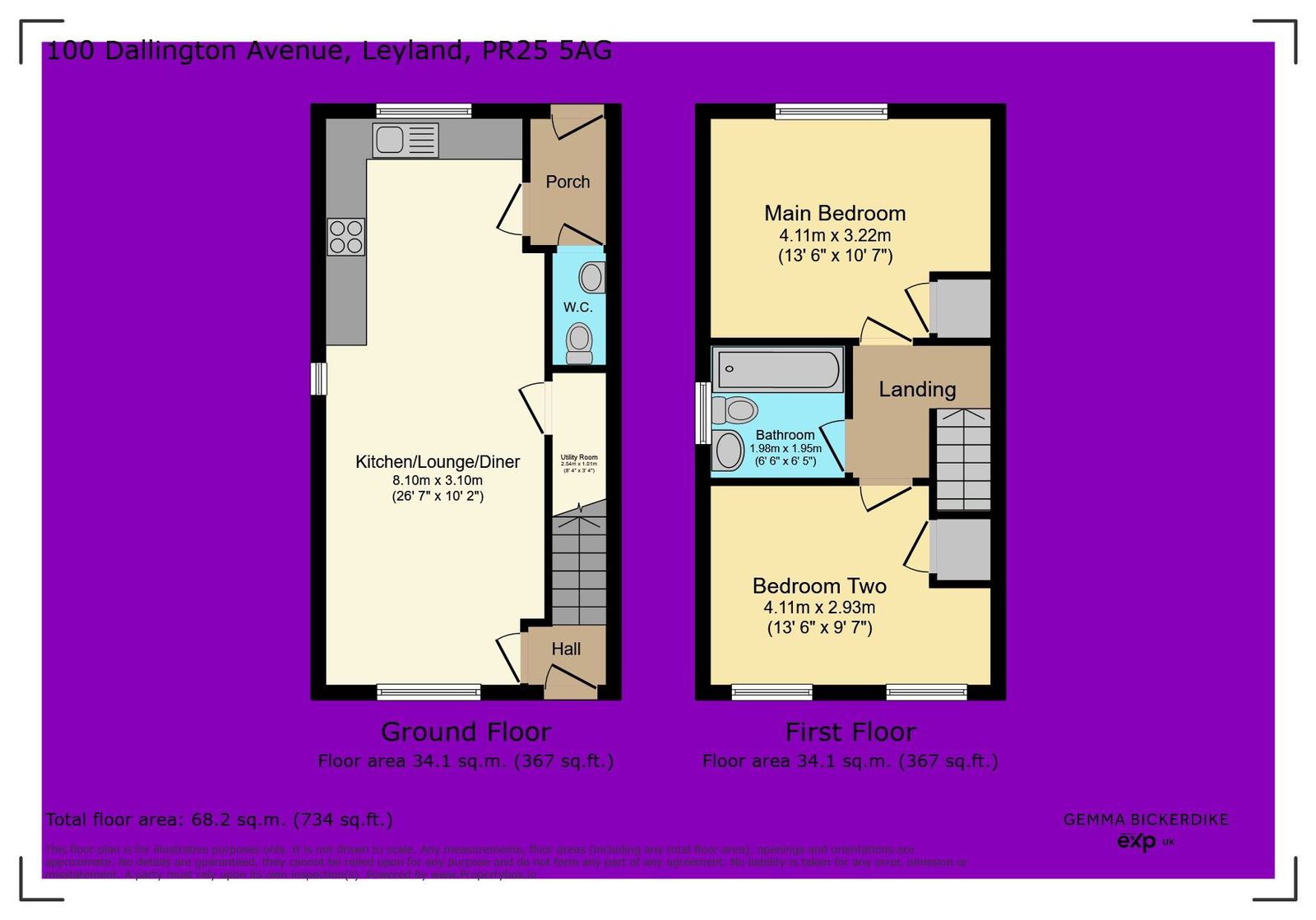 100, Dallington Avenue, Leyland floorplan