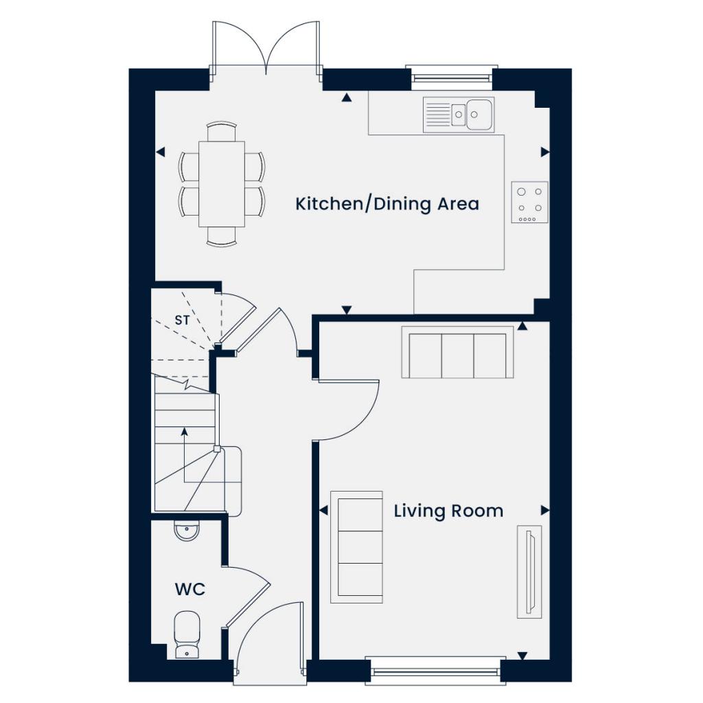 130, Station Road, Newport floorplan