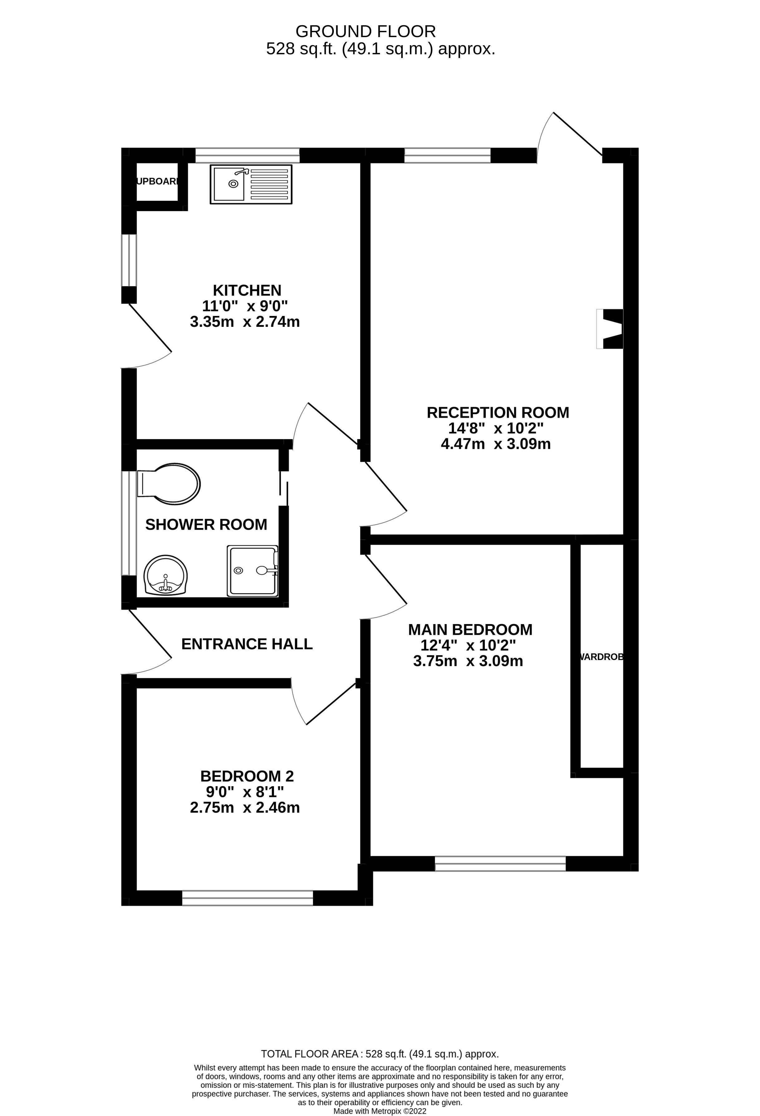 Beckenham Drive, Allington ME16, 2 bedroom semidetached bungalow for