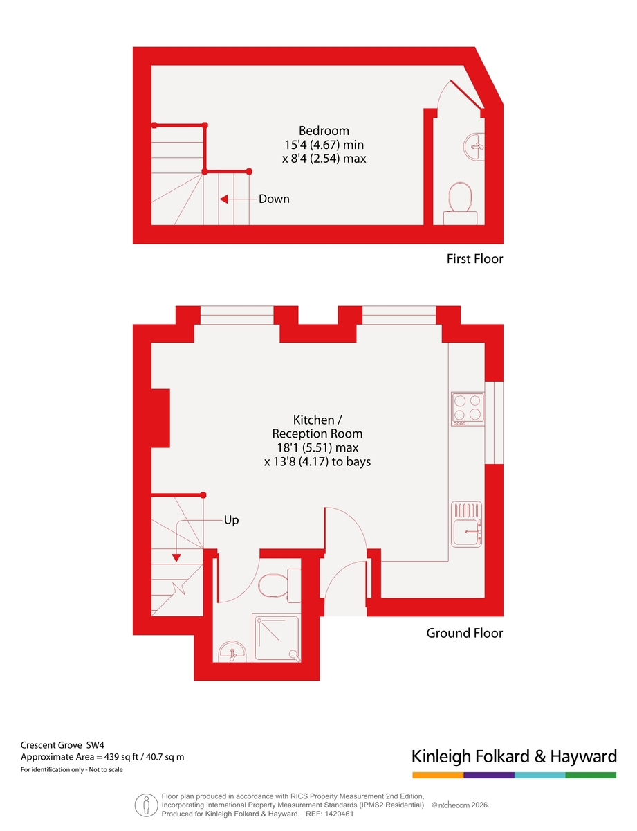 1 Denmark Lodge,, Crescent Grove, London floorplan