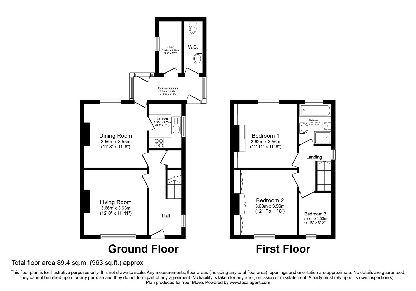 Netherlea,, Slaymaker Lane, Keighley floorplan