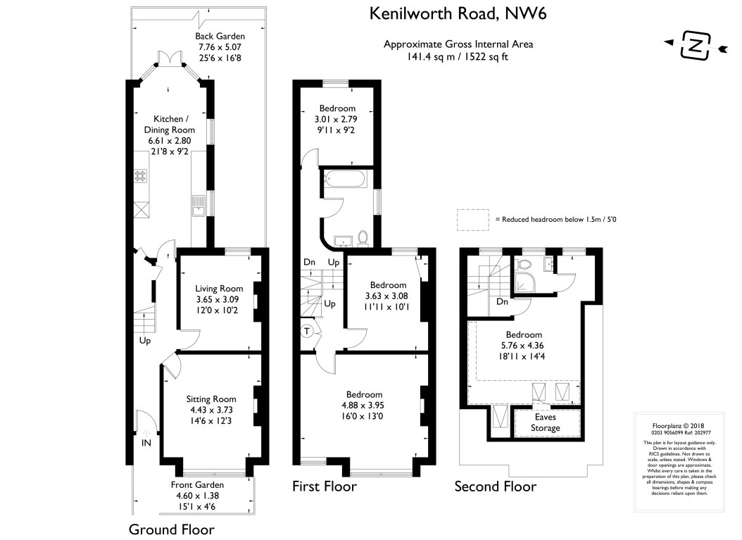 4 Bedrooms  to rent in Kenilworth Road, London NW6