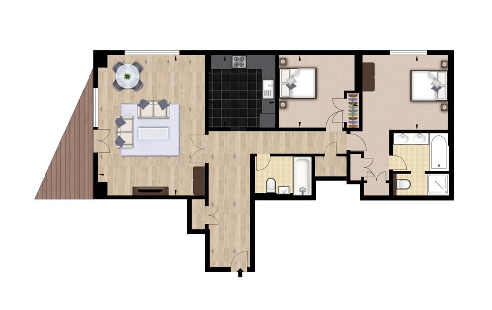 Apartment, 15, Westferry Circus, London floorplan