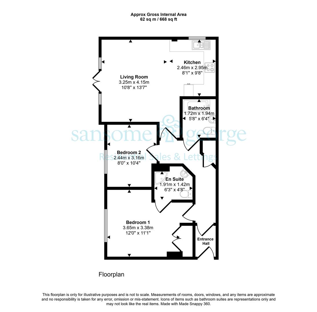 8, Denefield Gardens, Reading floorplan