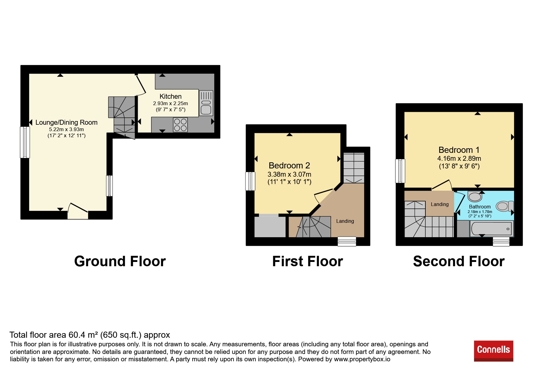 Apartment 2, 106a, Winner Street, Paignton floorplan