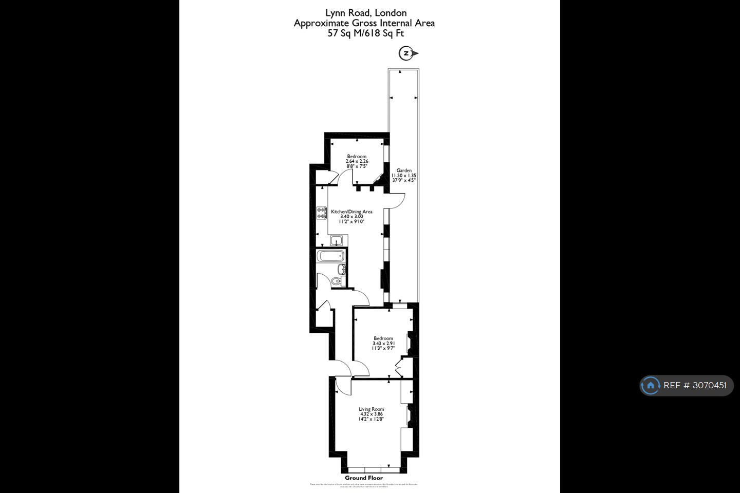 A Lynn Road, Balham, London floorplan