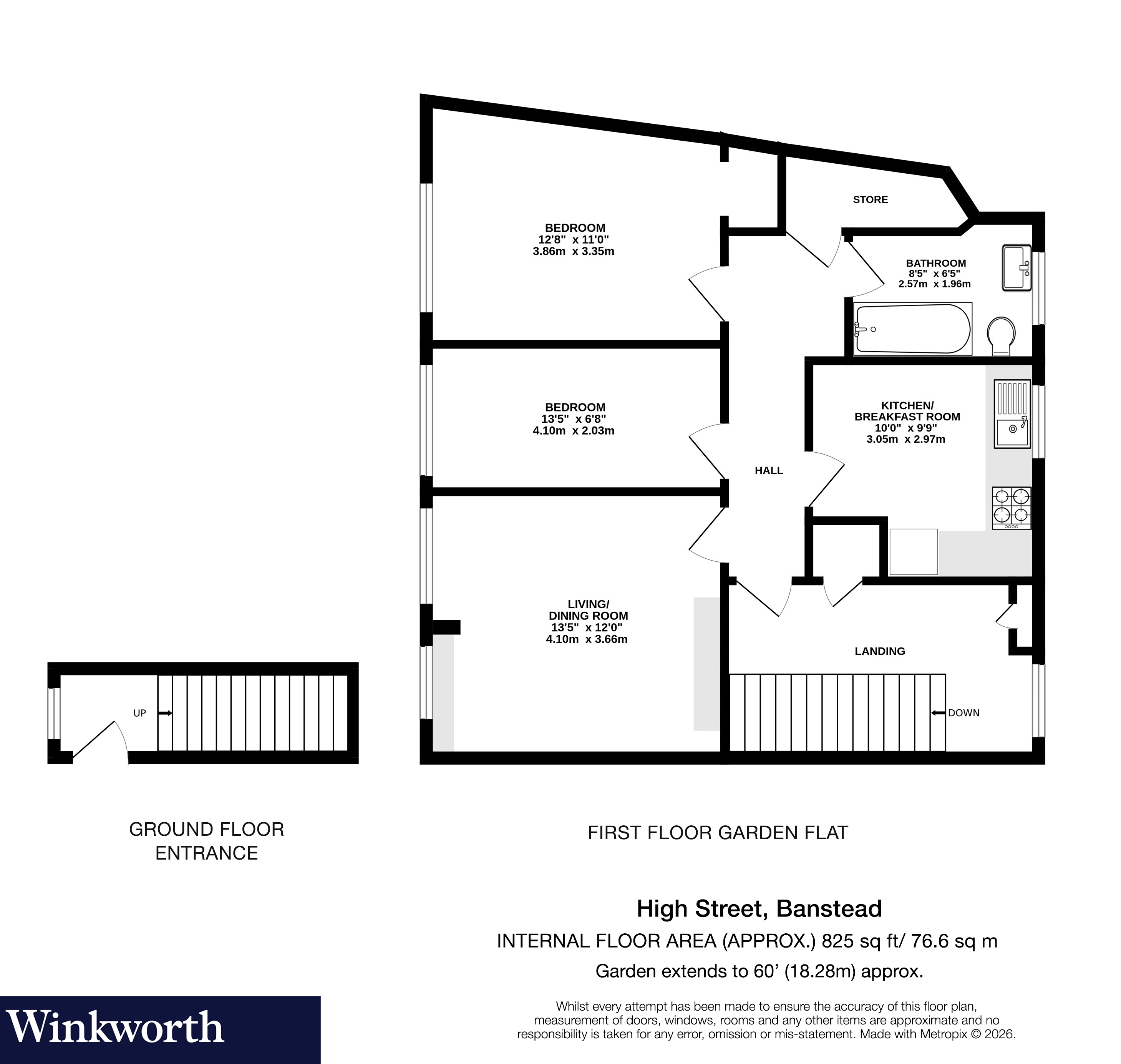 136A, High Street, Surrey floorplan