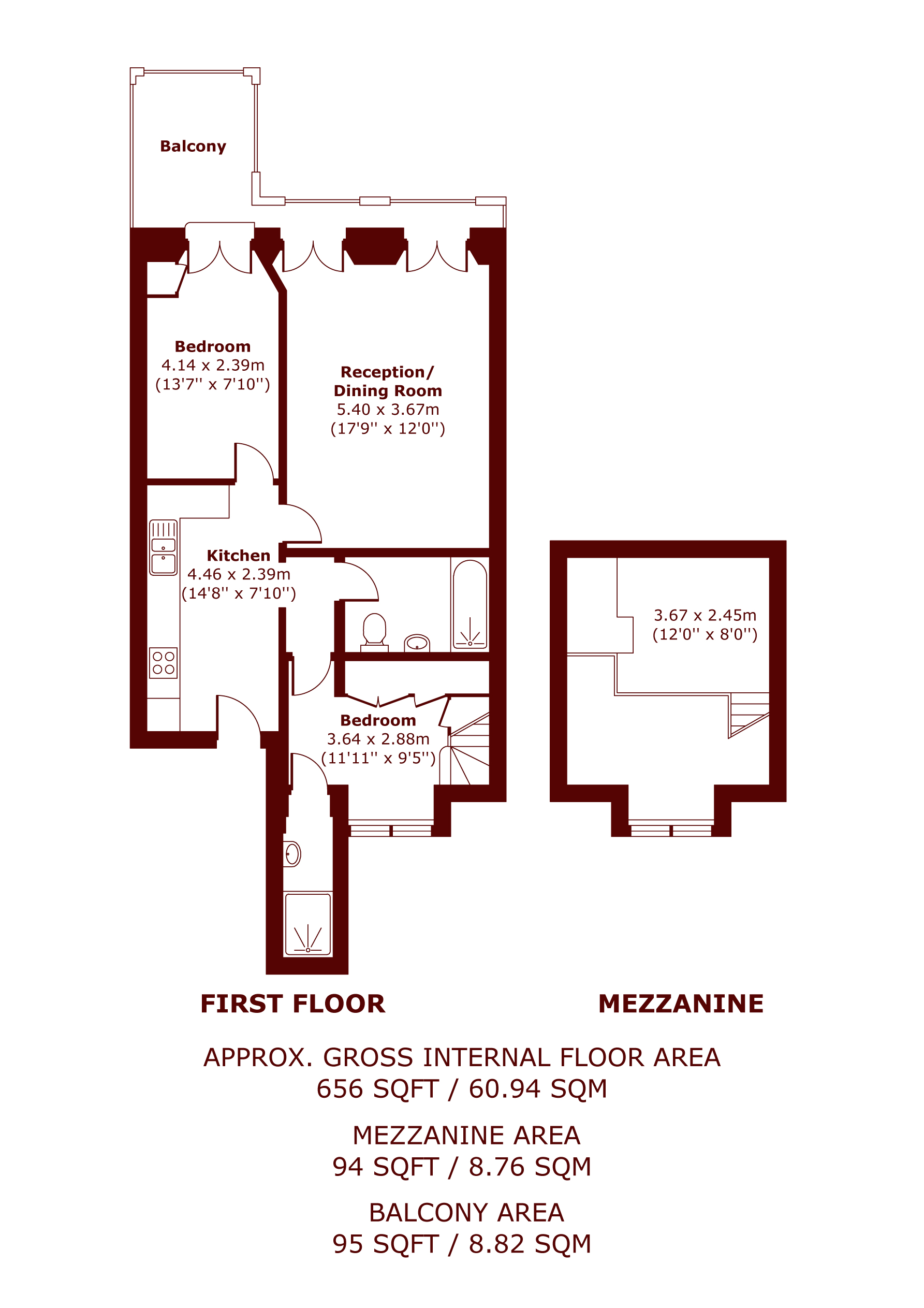 Flat 3, 92, Lexham Gardens, London floorplan