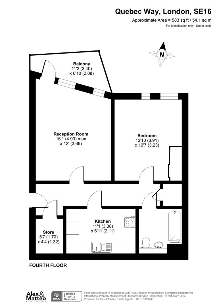 17 Sequoia House, 18, Quebec Way, London floorplan
