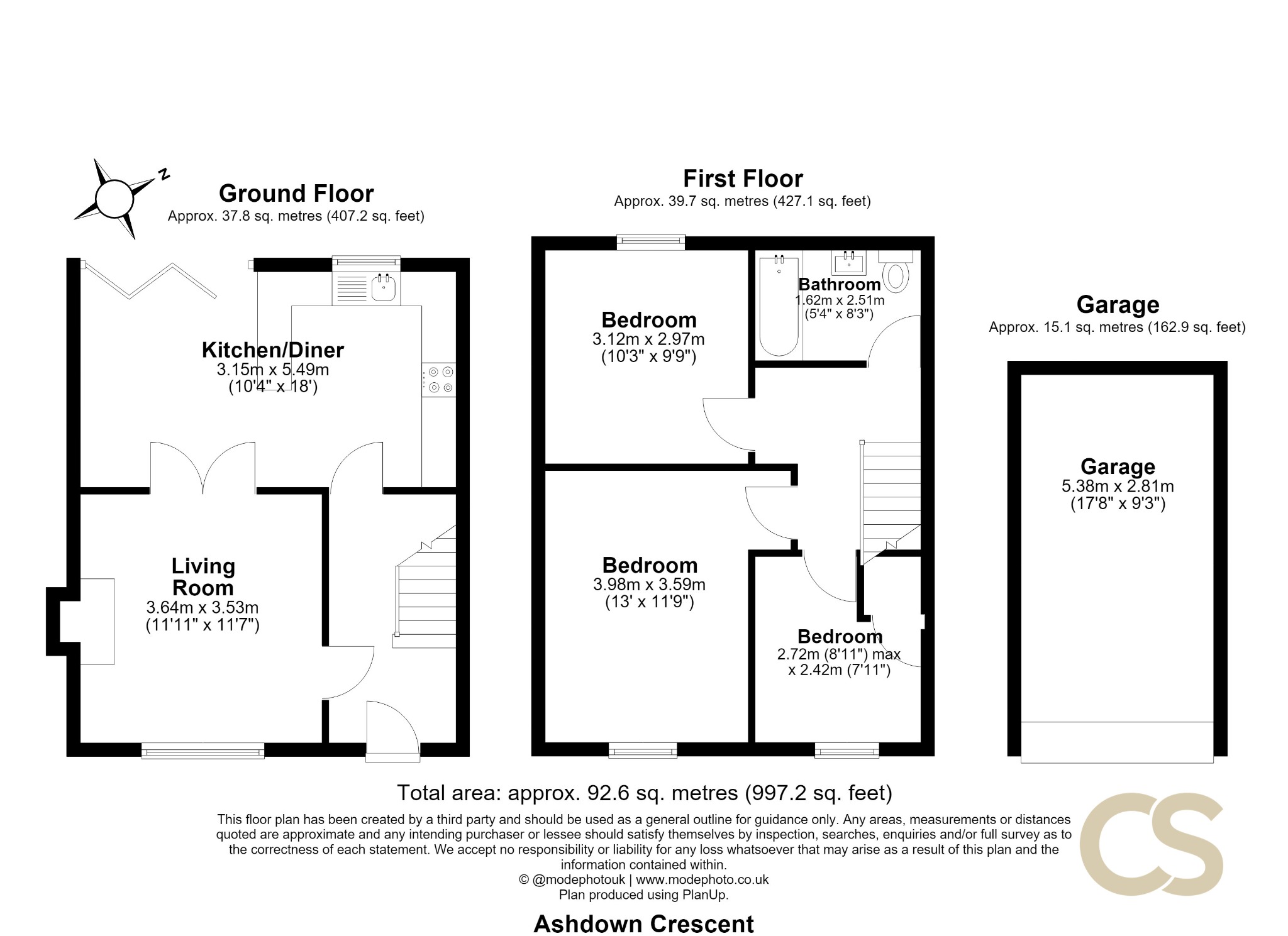 75, Ashdown Crescent, Waltham Cross floorplan