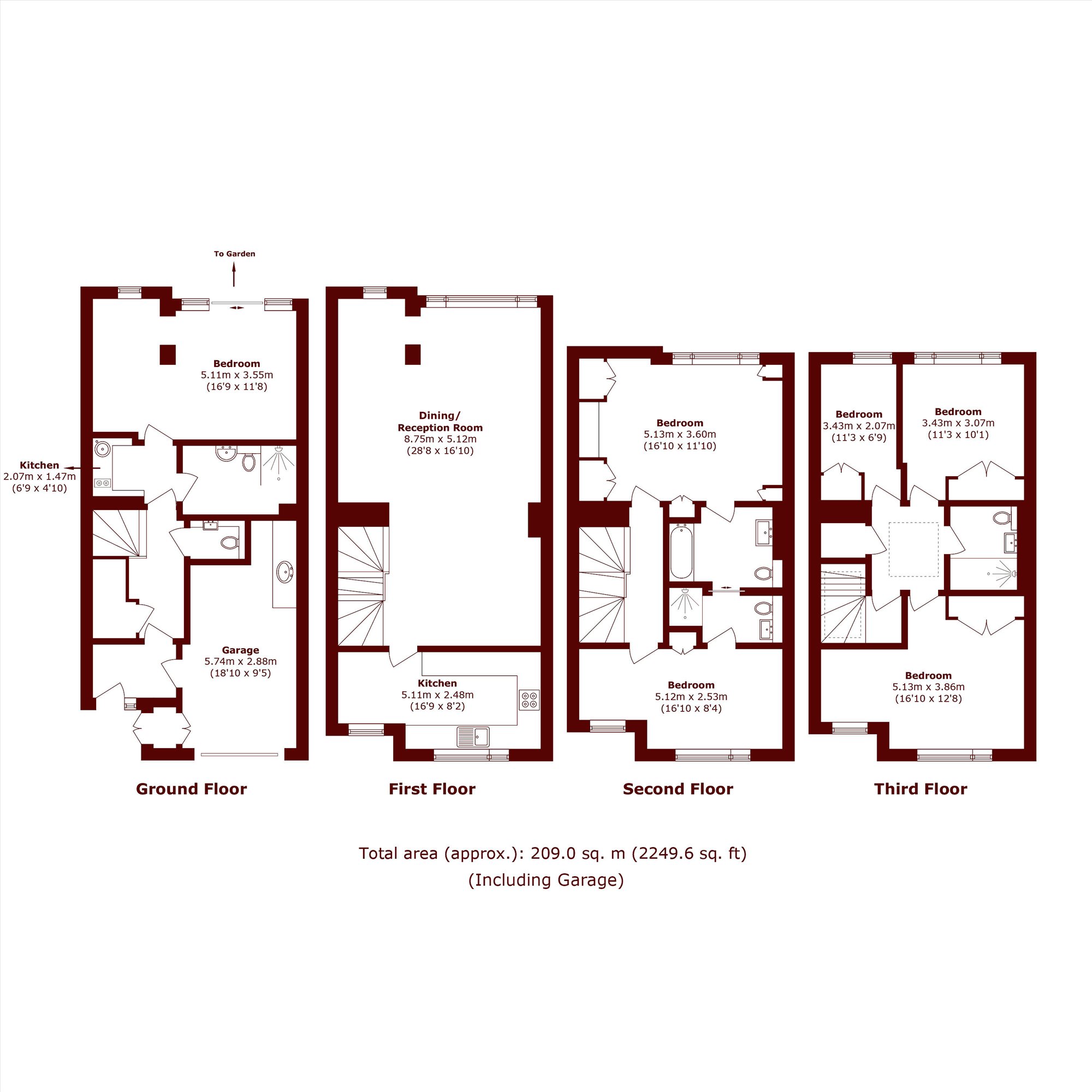 56, Woodsford Square, London floorplan