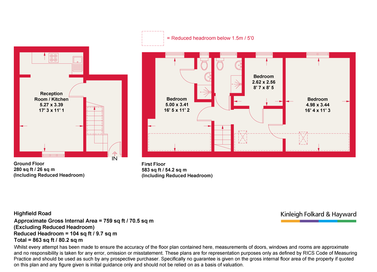 Flat 1, 23, Highfield Road, London floorplan