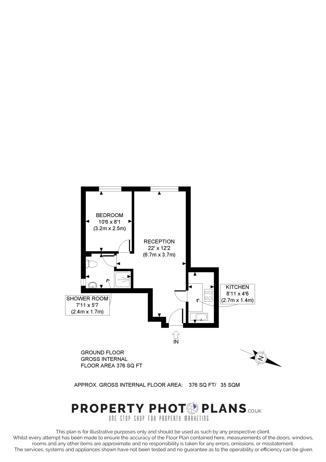 Flat 2, The Roof Gardens, 118, Exchange Road, Hertfordshire floorplan