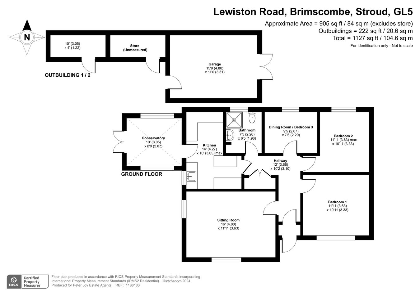 Lewiston Road, Stroud floorplan