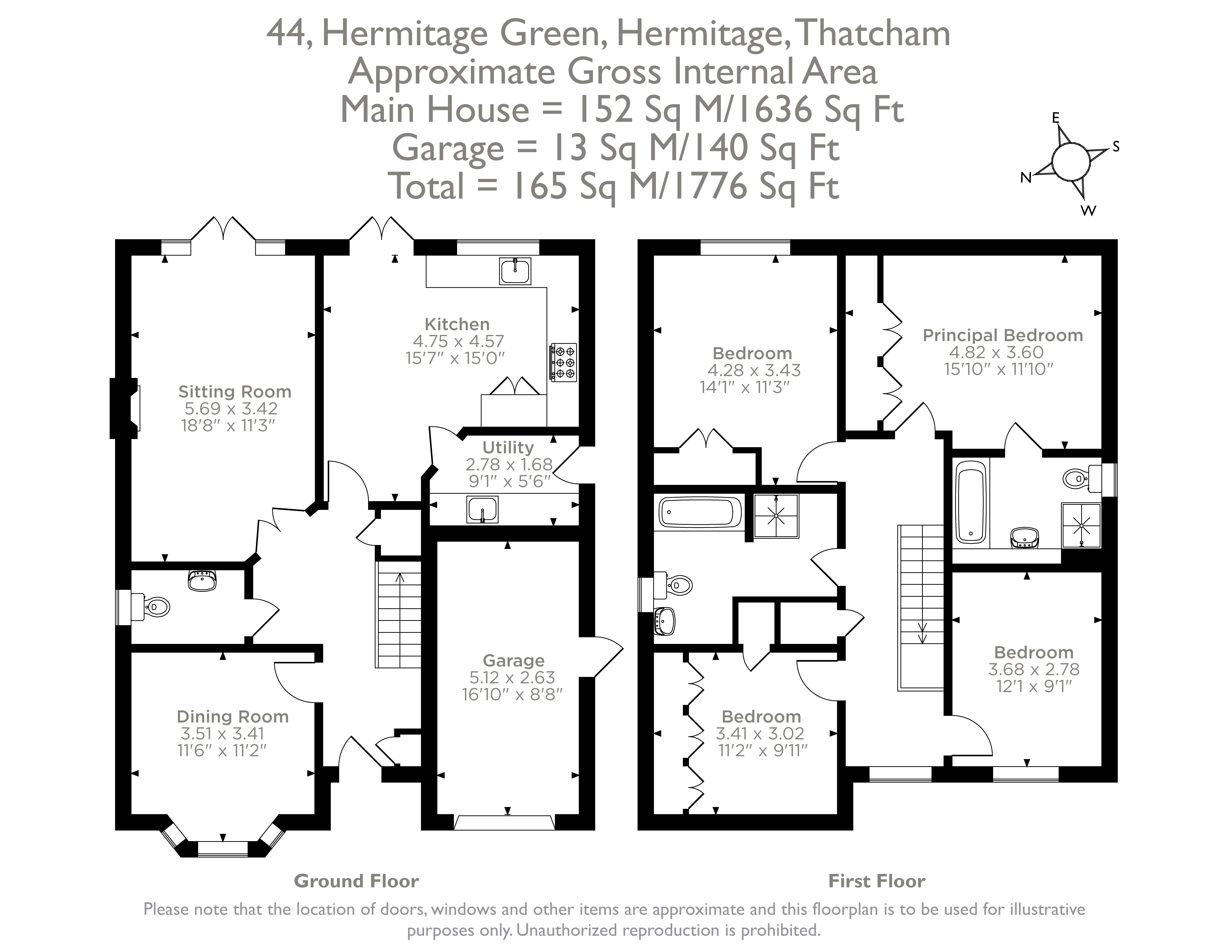 44, Hermitage Green, Thatcham floorplan