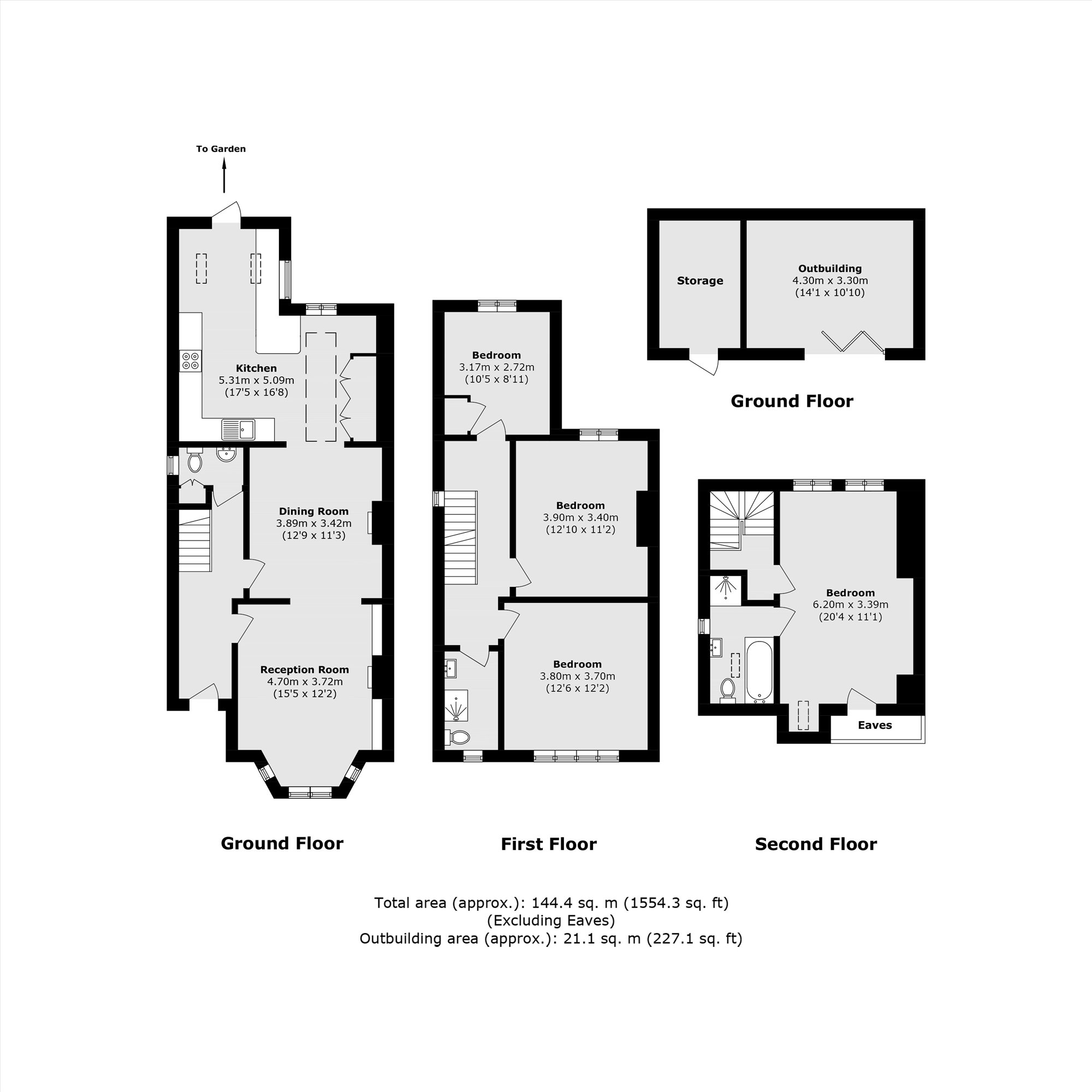66, Westville Road, Thames Ditton floorplan