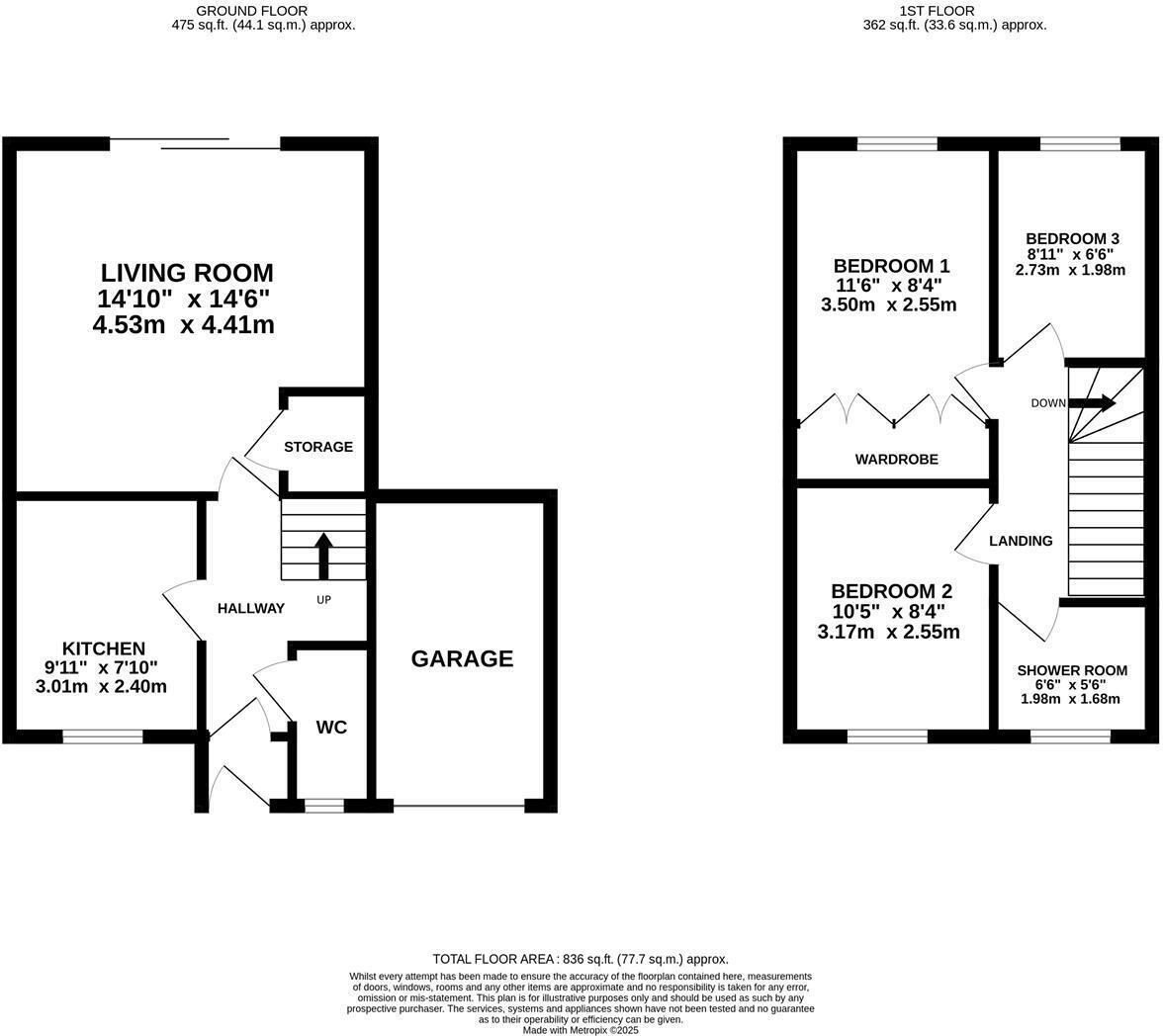 6, Barth Close, Corby floorplan