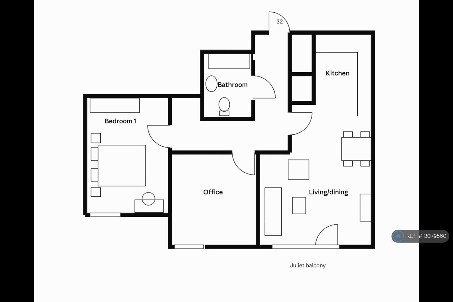 Milles Square, London floorplan
