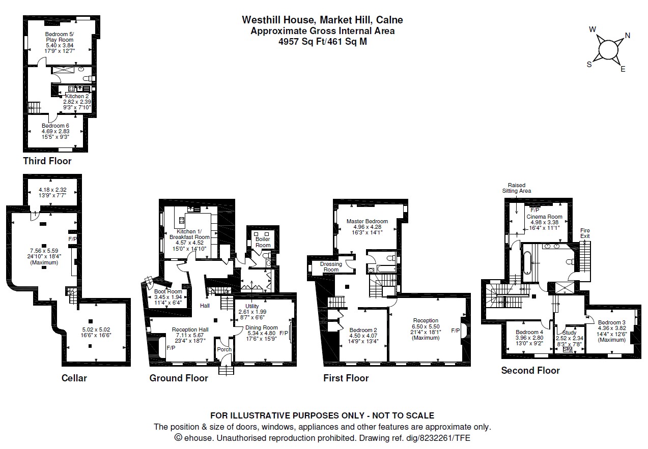 Market Hill, Calne SN11, 6 bedroom semidetached house for sale