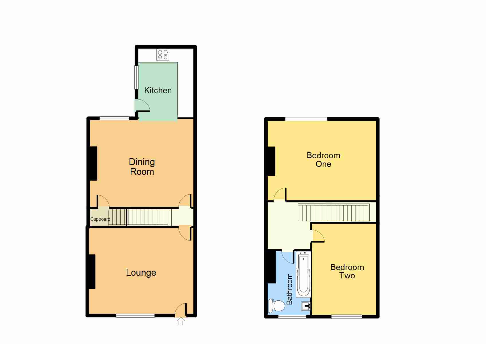 2 Bedrooms Terraced house for sale in Newthorpe Common, Newthorpe NG16