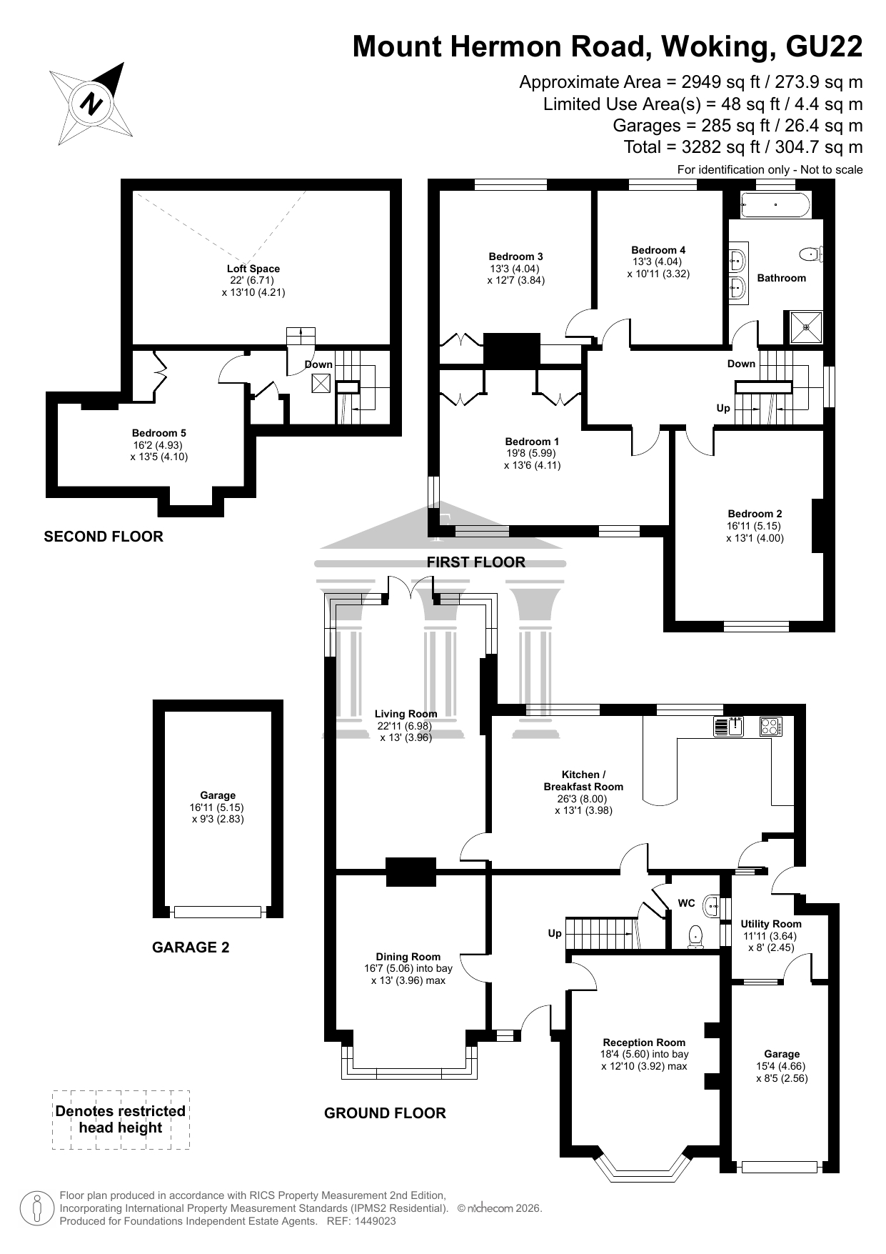45 Mount Hermon Road, Woking floorplan