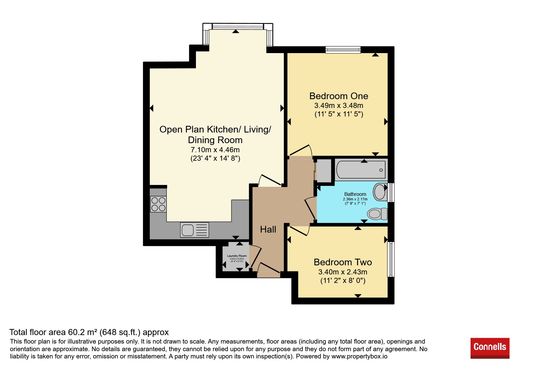 Flat 3, Hodellcrofts Court, 9a, High Street, Northampton floorplan