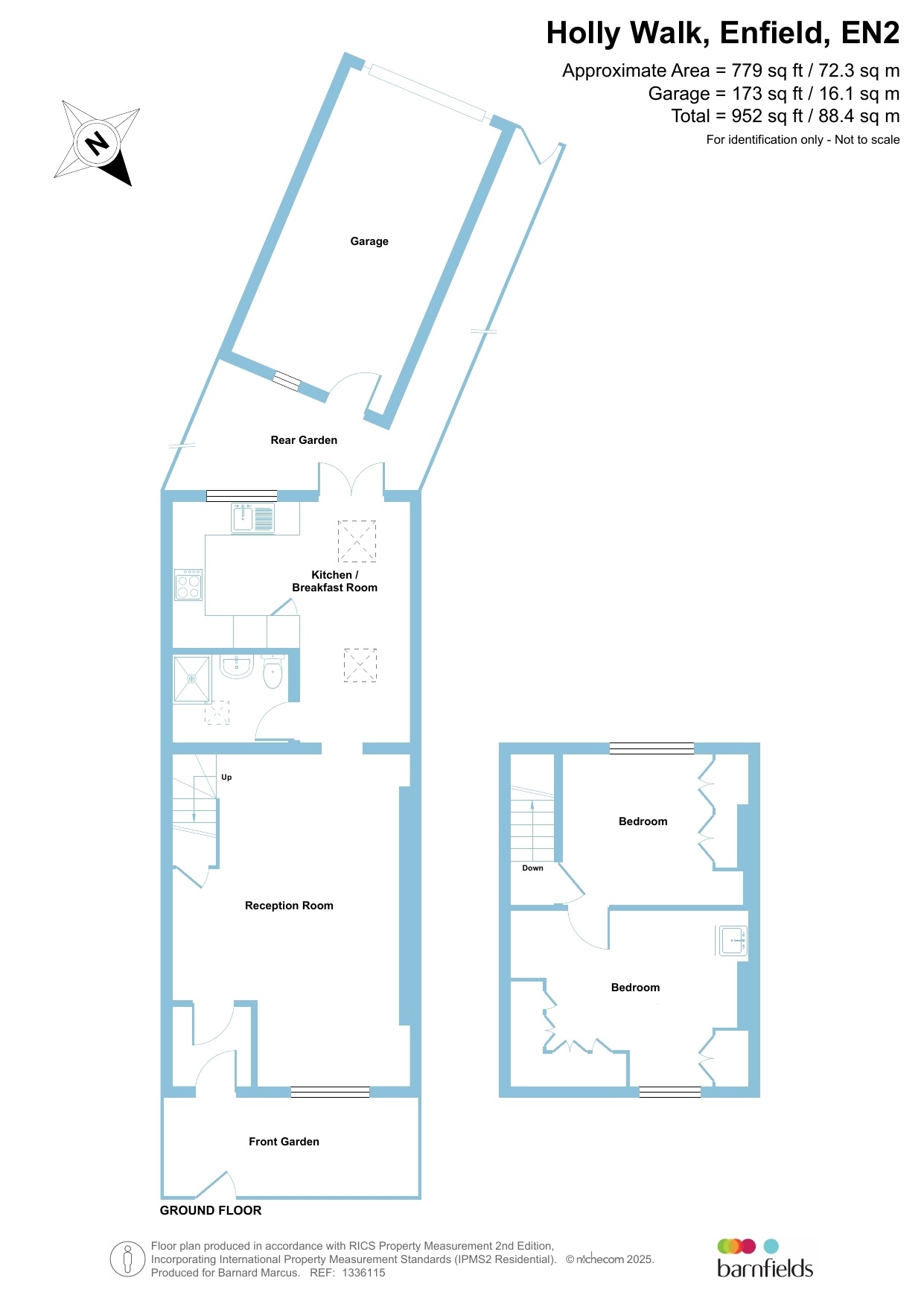 43, Holly Walk, Enfield floorplan