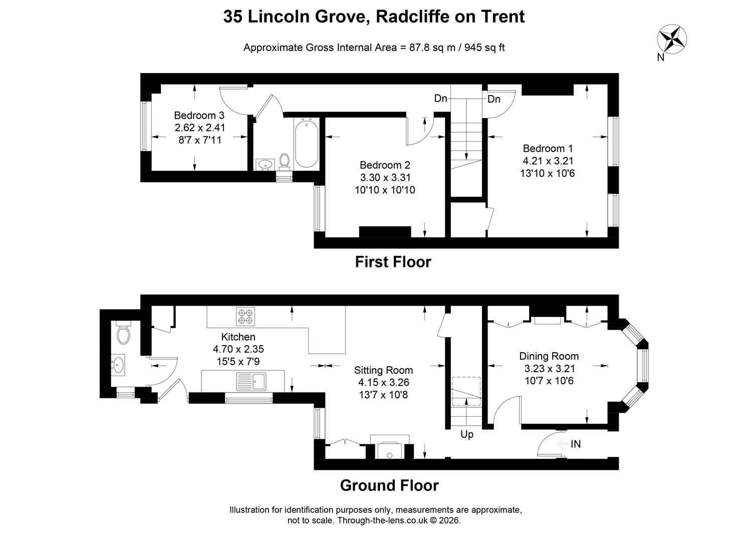 35, Lincoln Grove, Nottingham floorplan