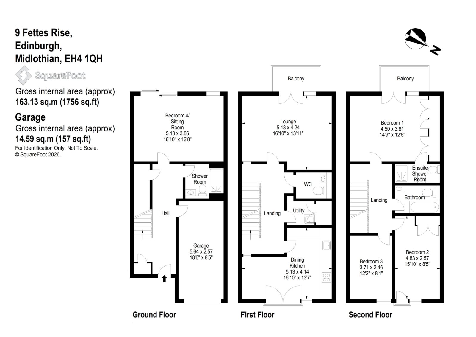 9, Fettes Rise, Edinburgh floorplan