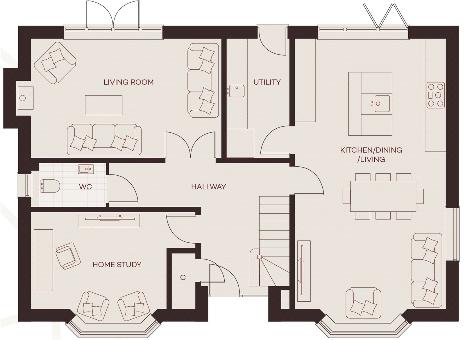 Plot 2,, Willowbrook, Wadesmill floorplan