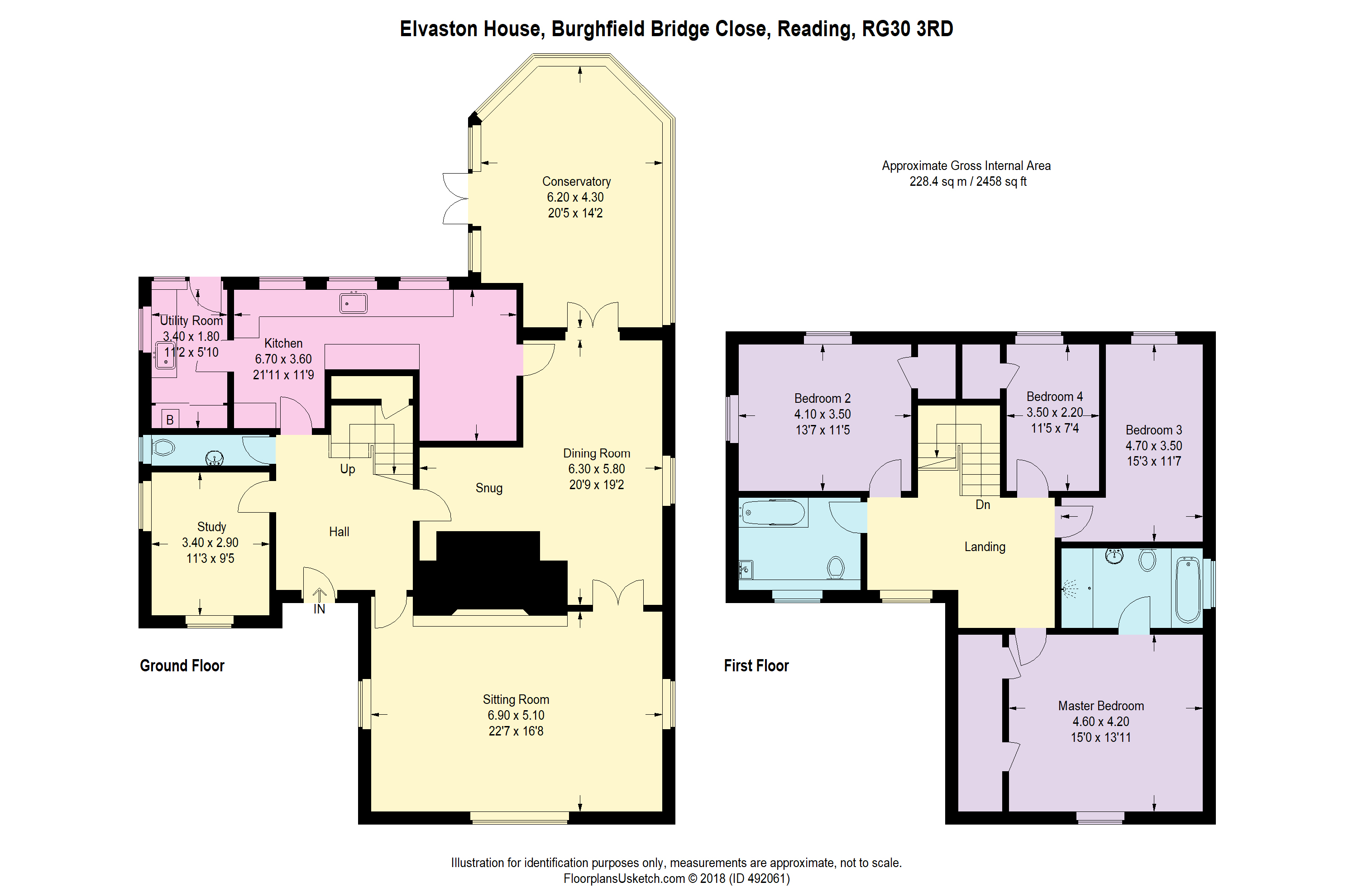 4 Bedrooms Detached house for sale in Burghfield Bridge Close, Reading RG30