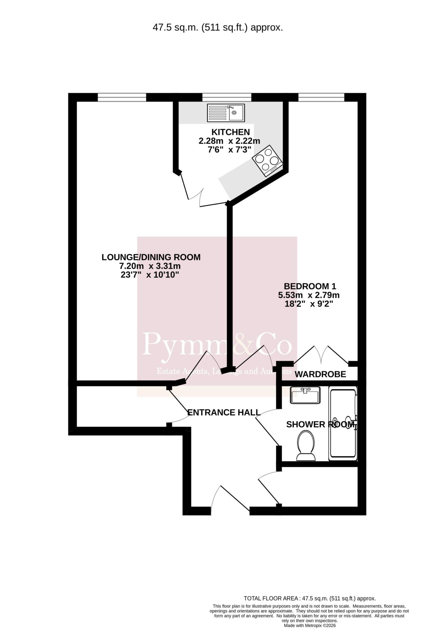 41, Warminger Court, Norwich floorplan