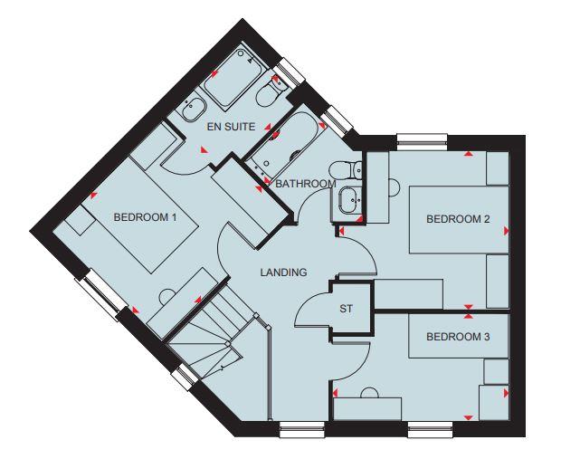 Plot 24, Fairway, The Hamlets, Stalbridge floorplan