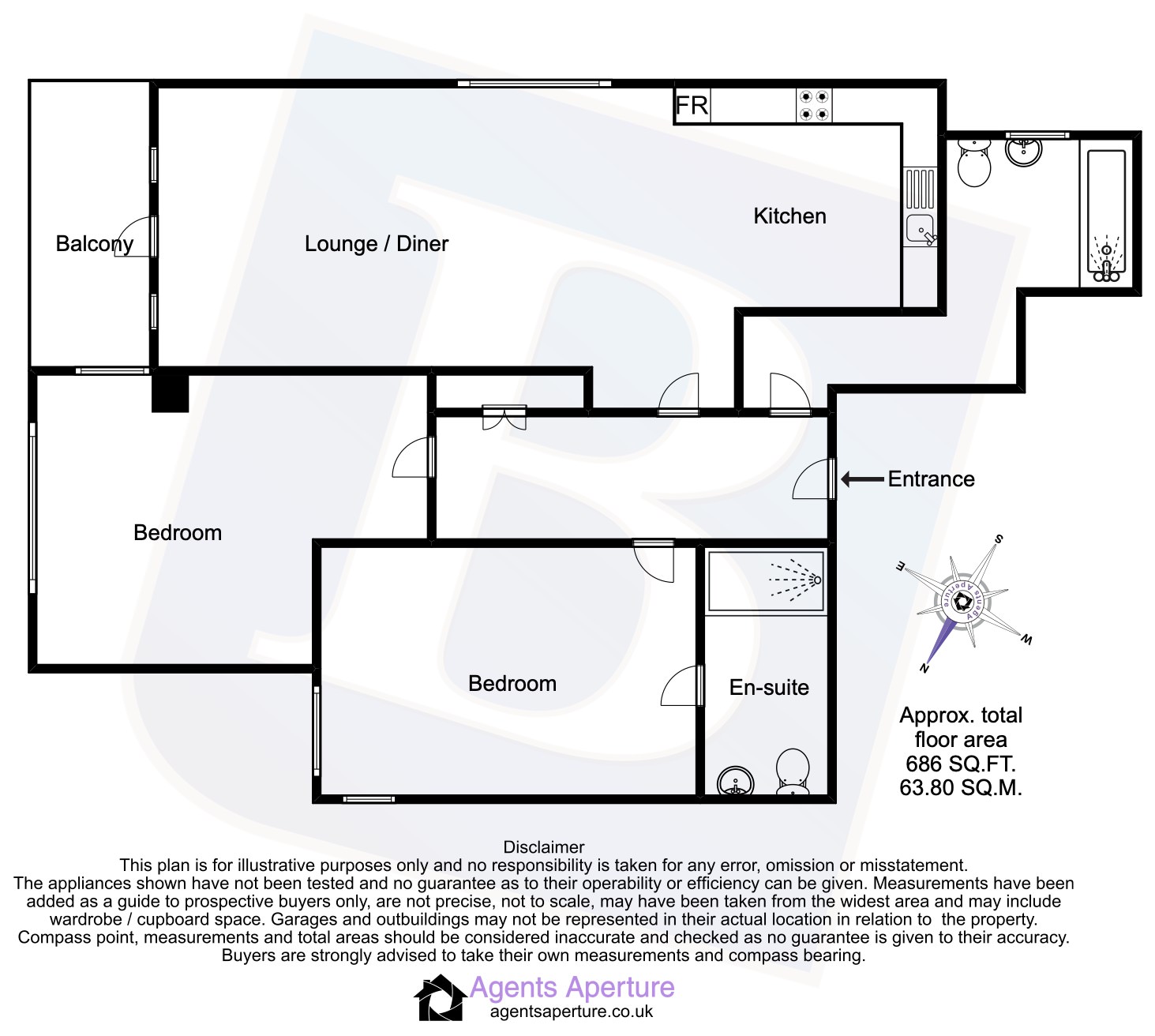 Flat 6,, Carla Court, Romford floorplan