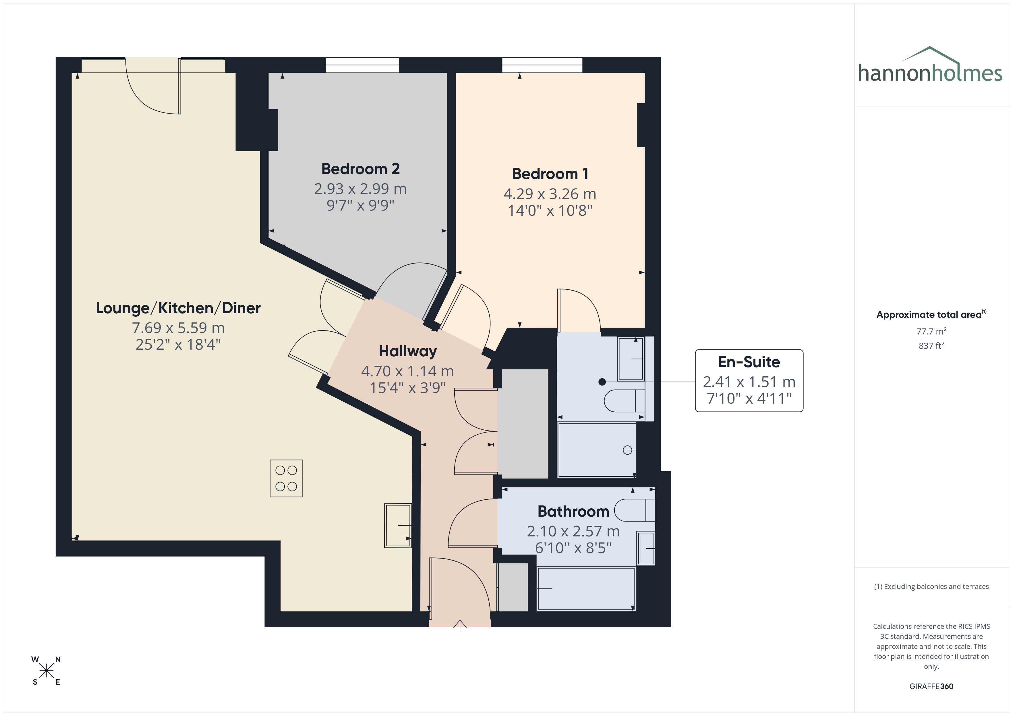 607 Imperial Point, The Quays, Salford floorplan