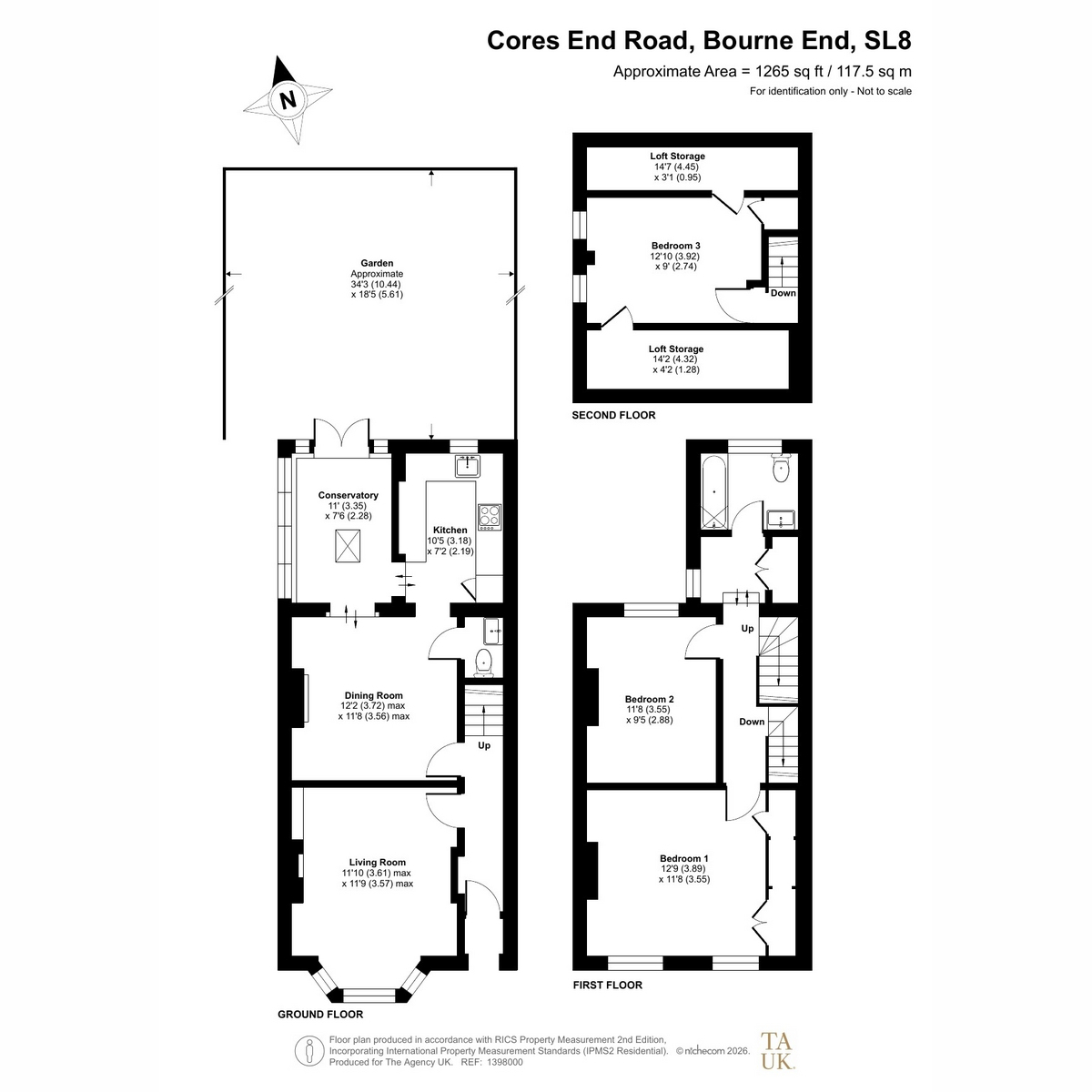 Meadowcroft, Cores End Road, Bourne End floorplan