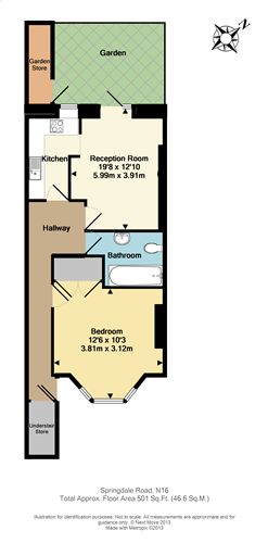 1 Bedrooms Flat to rent in Springdale Road, London N16