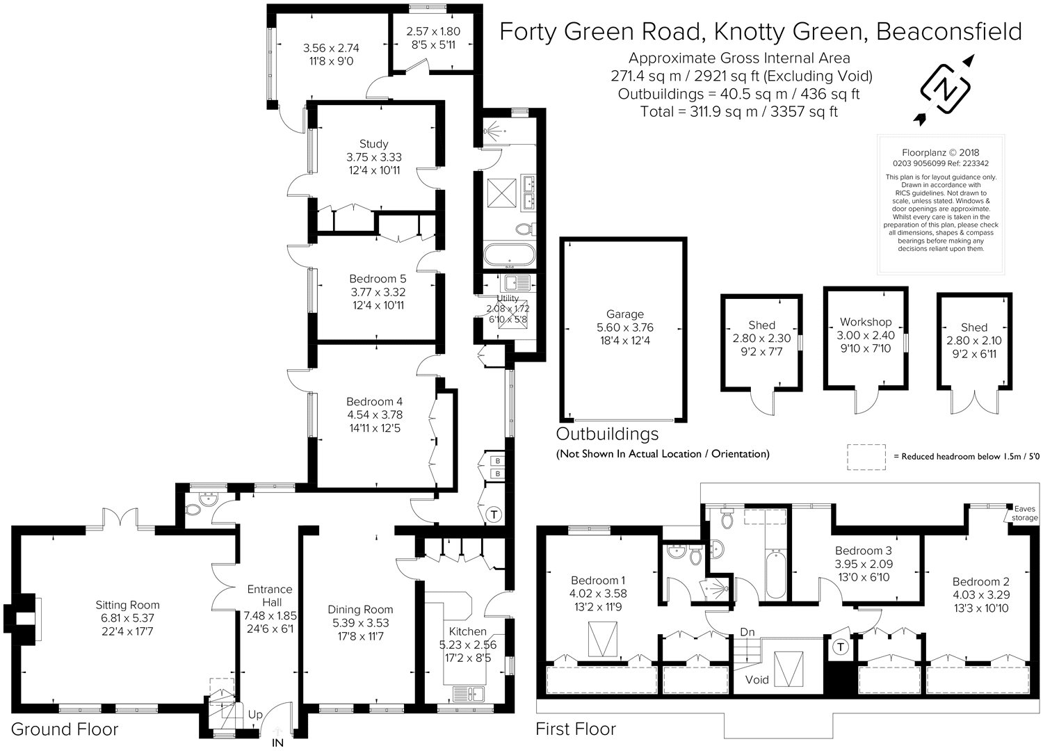 5 Bedrooms Detached house for sale in Forty Green Road, Knotty Green, Beaconsfield, Buckinghamshire HP9