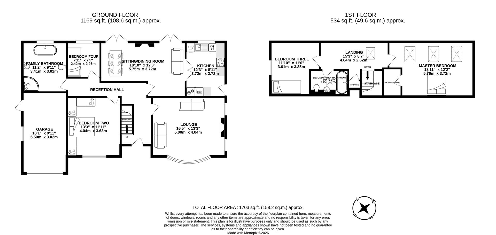 8, Woodlands Way, Preston floorplan